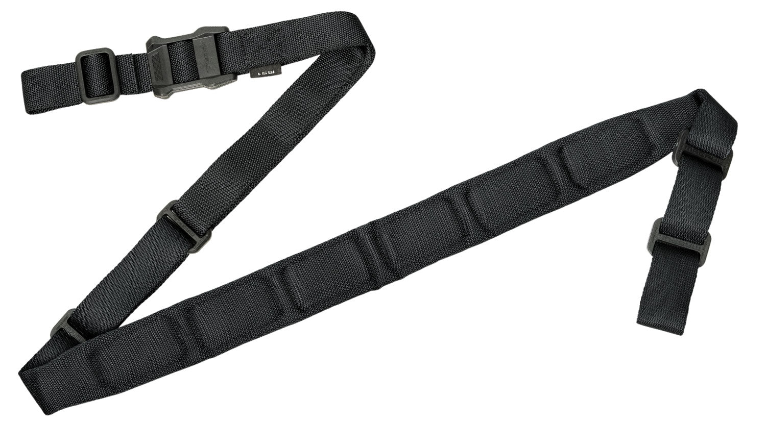 Magpul MS1 Padded Two-Point Rifle Sling Black Nylon 48"-60" Adjustable OAL