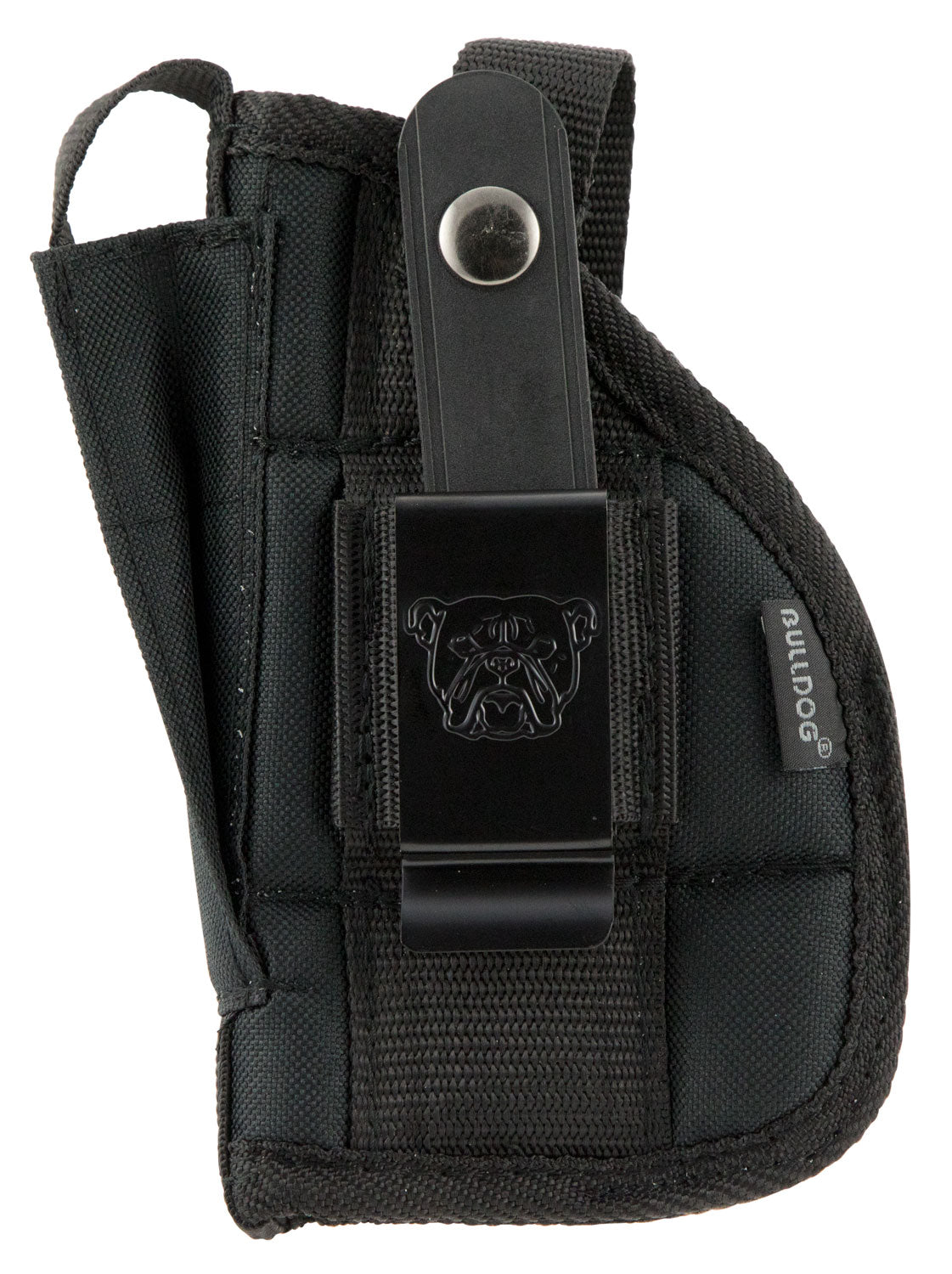 Bulldog Extreme Belt Clip Holster Black Nylon Fits Ruger LC9 & Compact Autos 2.5-3.75" Barrel Ambidextrous