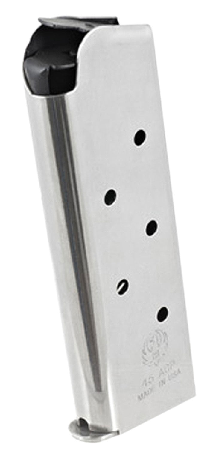 Ruger 90664 45 ACP 7-Round Stainless Steel Magazine for SR1911 Officer