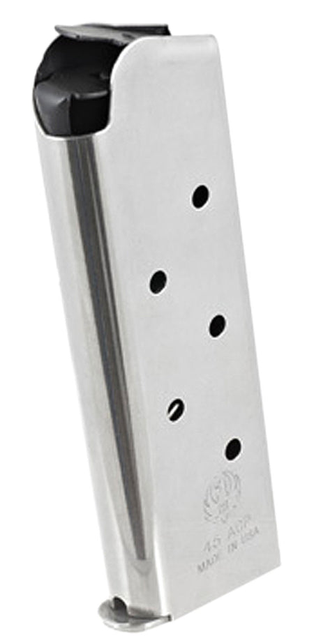 Ruger 90664 45 ACP 7-Round Stainless Steel Magazine for SR1911 Officer