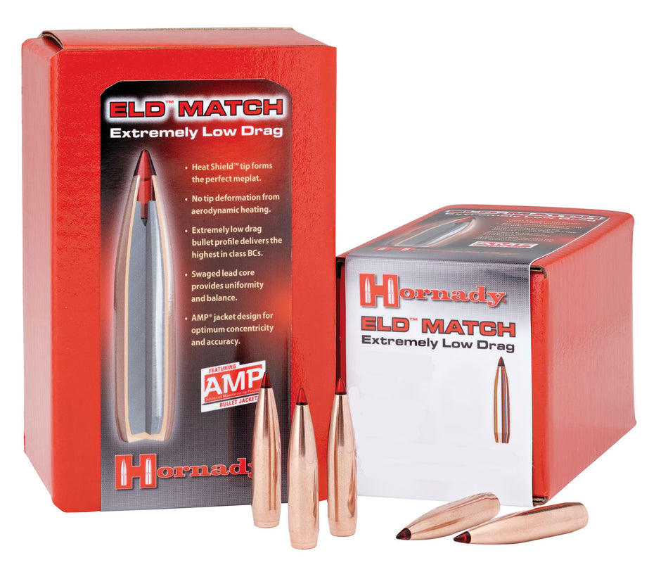 Hornady ELD Match 6.5mm .264 140gr Extremely Low Drag Match Bullets 100/Box