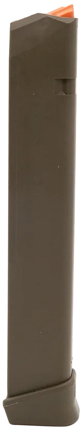 Glock 47462 9mm Luger 33rd OD Green Polymer Magazine for G17/19/26/34/45