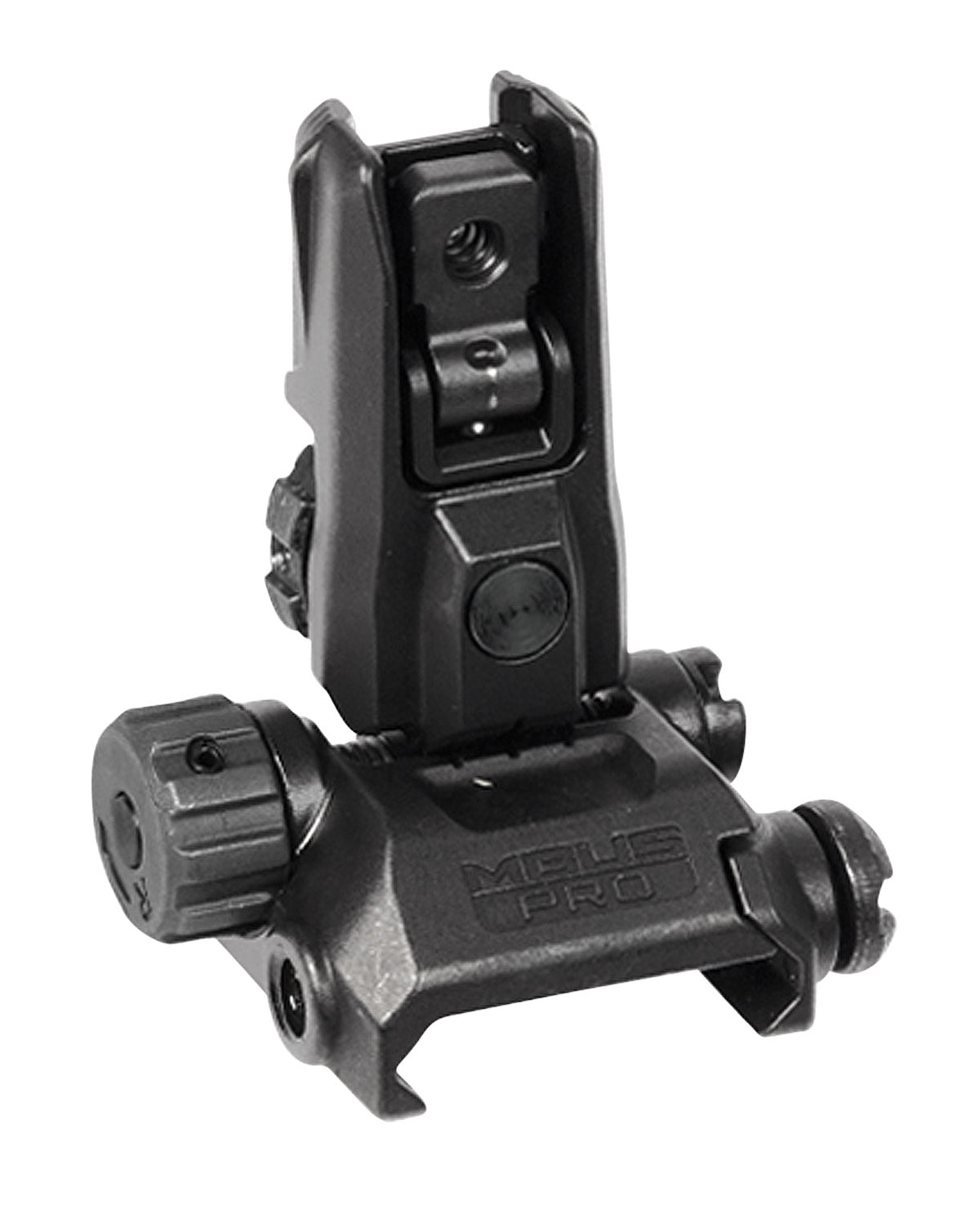 Magpul MBUS Pro LR Folding Rear Sight Black Steel with Elevation Wheel AR-15 MAG527-BLK