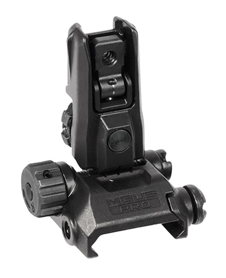 Magpul MBUS Pro LR Folding Rear Sight Black Steel with Elevation Wheel AR-15 MAG527-BLK