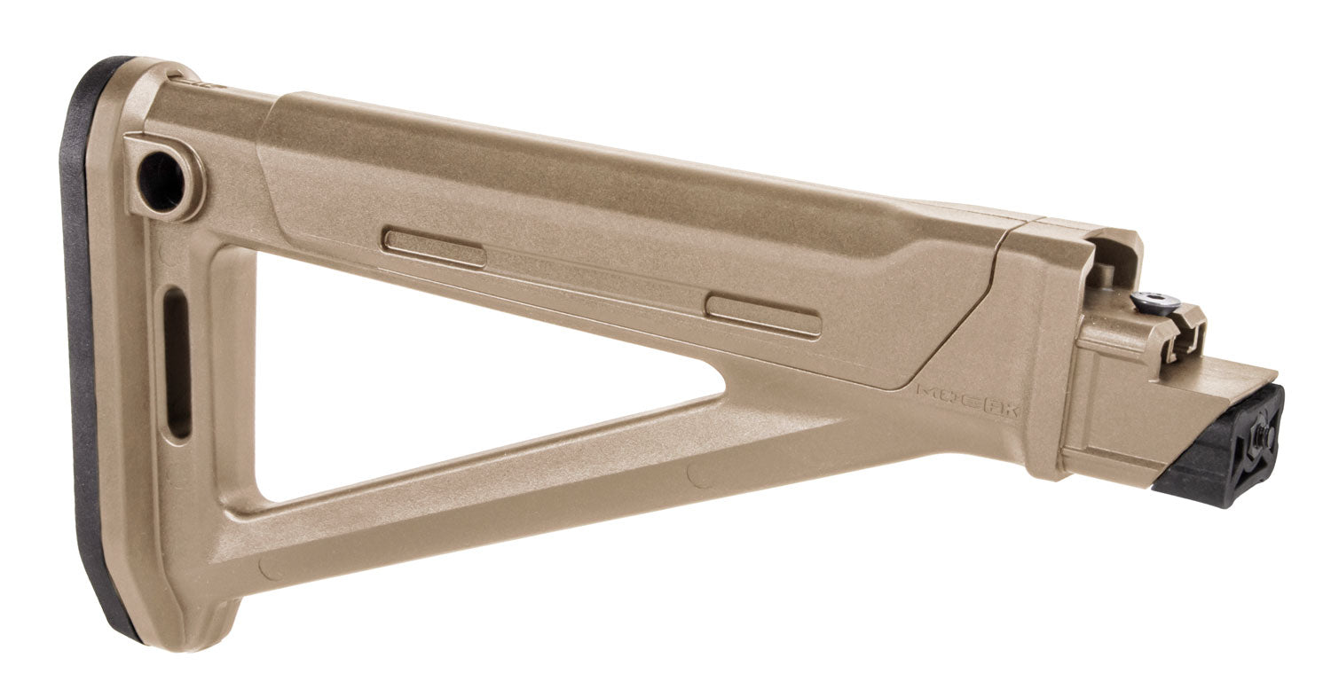 Magpul MOE AK Platform Fixed Stock FDE Synthetic with QD Sling Swivel and Rubber Butt-Pad