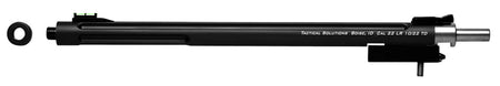 Tactical Solutions 22 LR 16.5" Matte Black Fluted Threaded Bull Barrel with Fiber Optic Sights for Ruger 10/22 Takedown