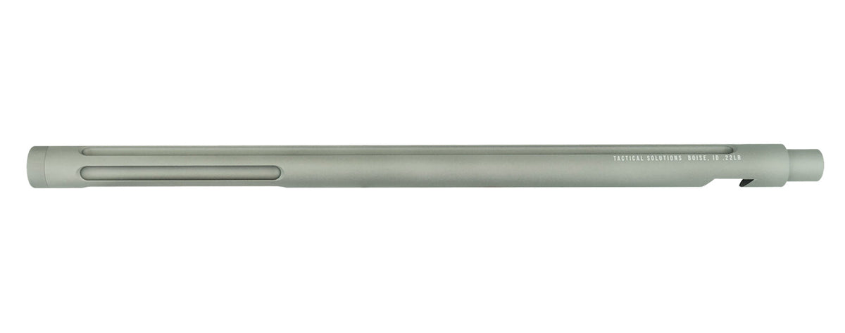 Tactical Solutions 22 LR 16.5" Gunmetal Gray Fluted Threaded Bull Barrel for Ruger 10/22
