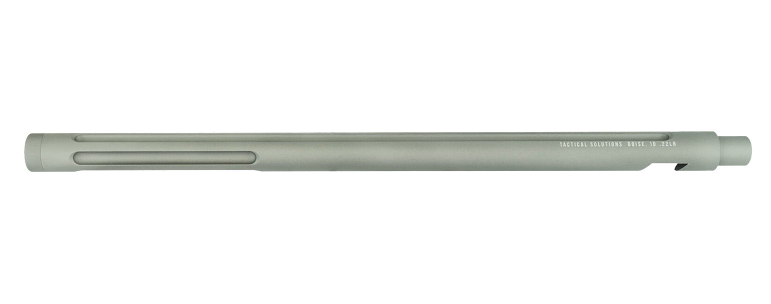Tactical Solutions 22 LR 16.5" Gunmetal Gray Fluted Threaded Bull Barrel for Ruger 10/22