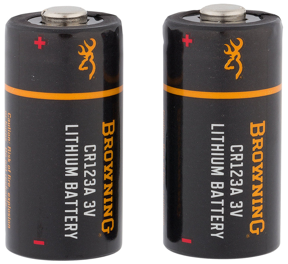 Browning 3742000 CR123A 3 Volt Lithium Batteries High Performance 2 Pack