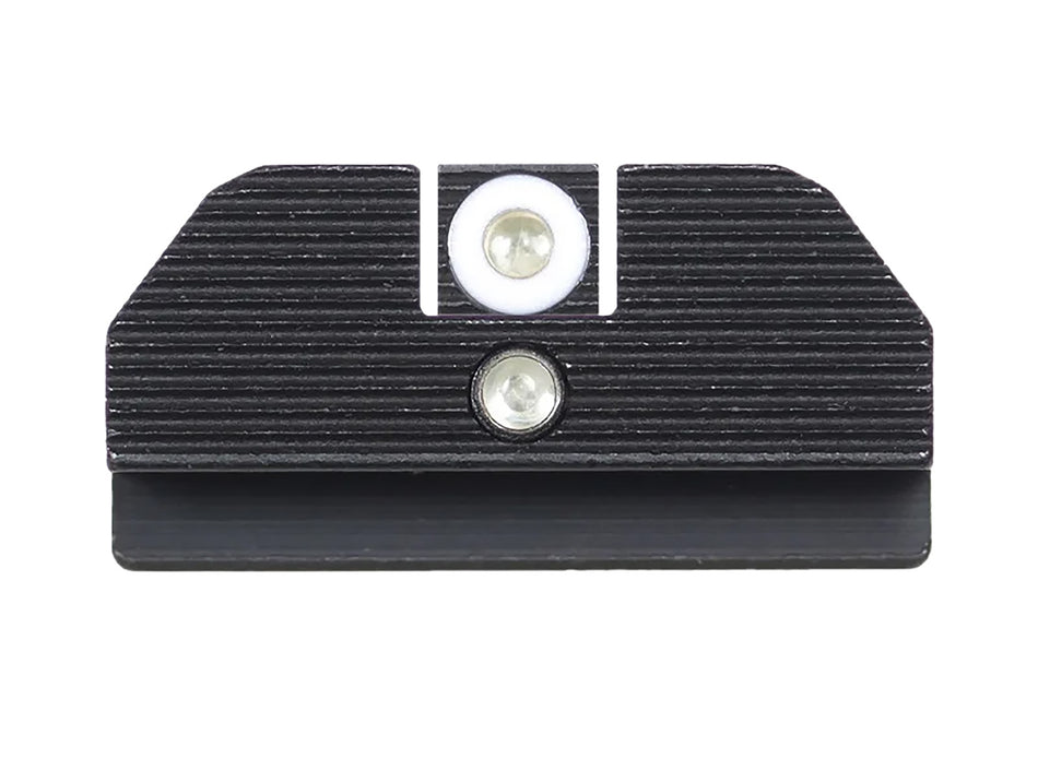 Night Fision GLK001015WGZ Student of the Gun Accur8 Night Sights Glock 17/17L/19 White Front Green Black Rear