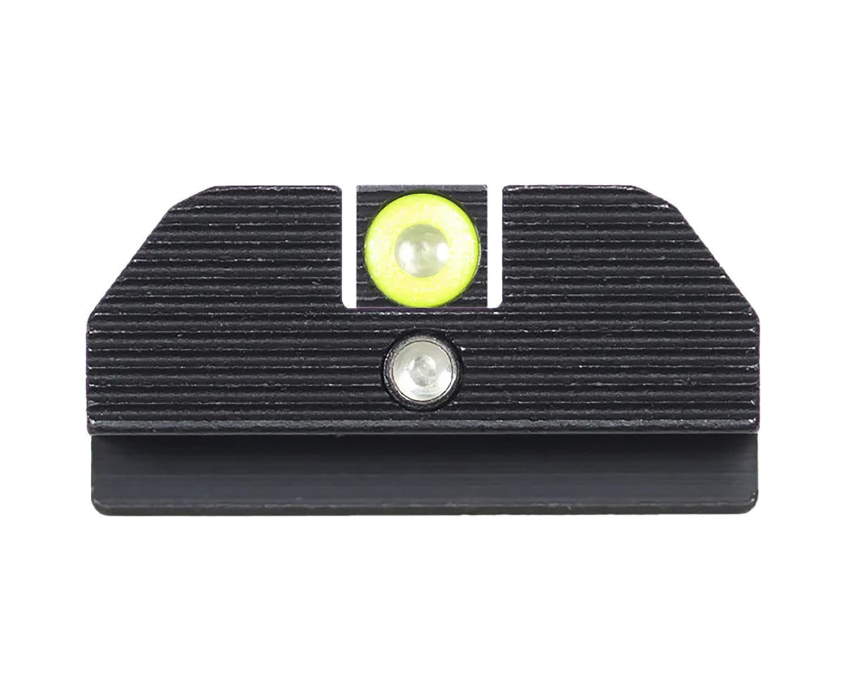 Night Fision GLK001015YGZ Student of the Gun Accur8 Night Sights Glock 17/17L/19 Yellow Front Green Black Rear