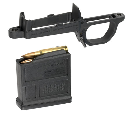 Magpul MAG497-BLK Remington 700 Hunter Stock Bolt Action Magazine Well Drop-In Black Polymer PMAG5 7.62 AC Included