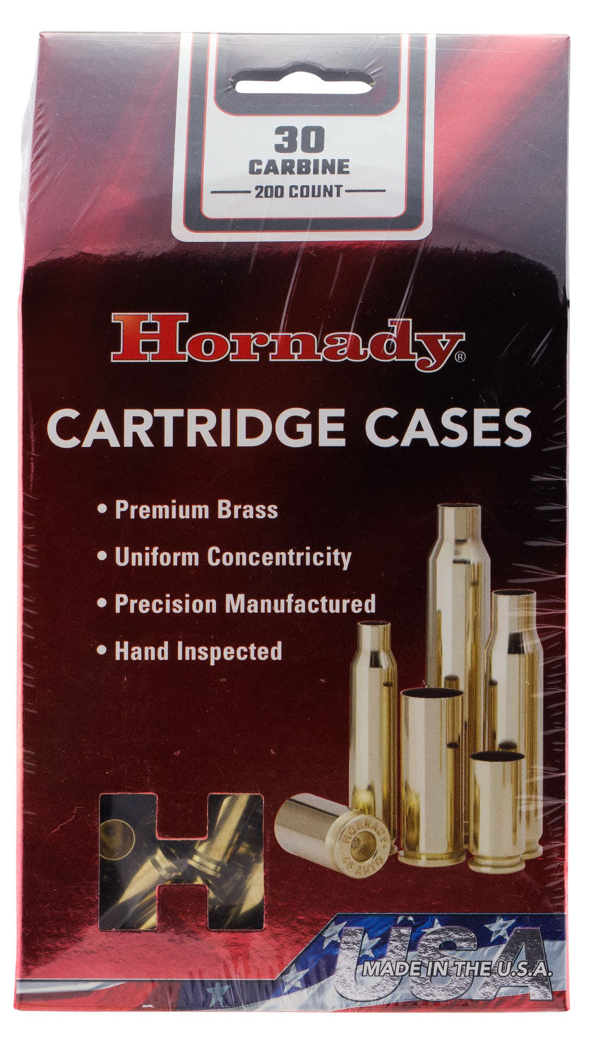 Hornady 8650 Unprimed Brass Cases 30 Carbine Rifle Cartridge