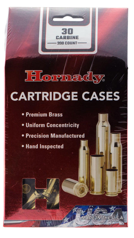 Hornady 8650 Unprimed Brass Cases 30 Carbine Rifle Cartridge