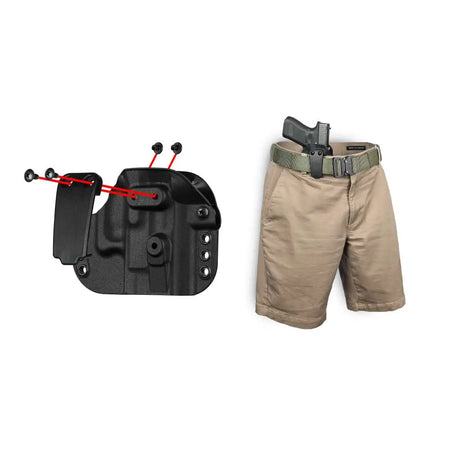 G-Code Paradigm Black Multi-Fit Inside/Outside Waistband Holster Small Frame