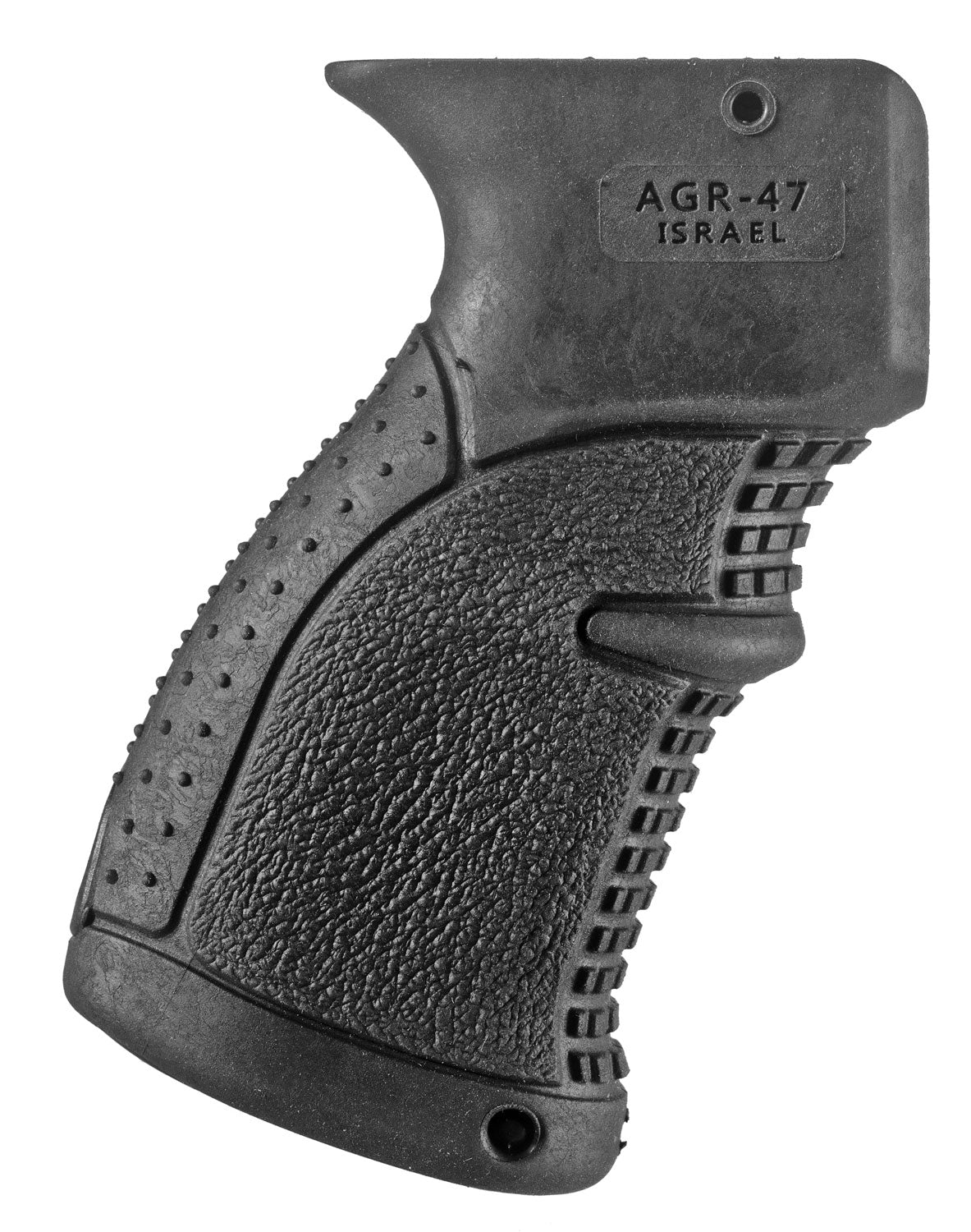 FAB Defense AGR-47 Ergonomic Black Rubberized Pistol Grip with Storage for AK-47 AK-74 Platforms