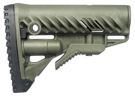FAB Defense GLR-16 Fixed Buttstock AR-15/M16/M4 OD Green Polymer Anti-Rattle Mil-Spec Compatible