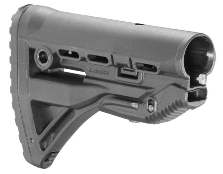 FAB Defense GL-Shock M4/M16 Buttstock with Built-In Anti-Rattle System Black Polymer