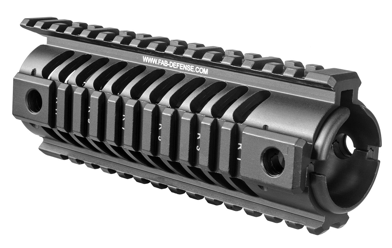 FAB Defense NFR Aluminum Quad Rail for M16 Carbine Length with Ambidextrous QD Sling Connectors Black