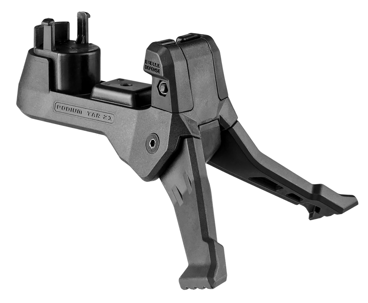 FAB Defense FXTARPODB Quick Deploy Bipod for TAR 21 Rifles Black Reinforced Polymer