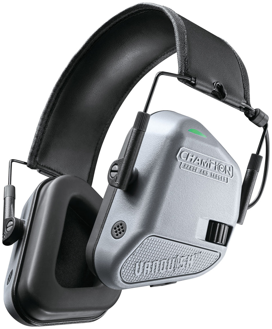 Champion Targets Vanquish Electronic Muff Rechargeable Lithium-Ion Active Noise Cancellation Gray/Black