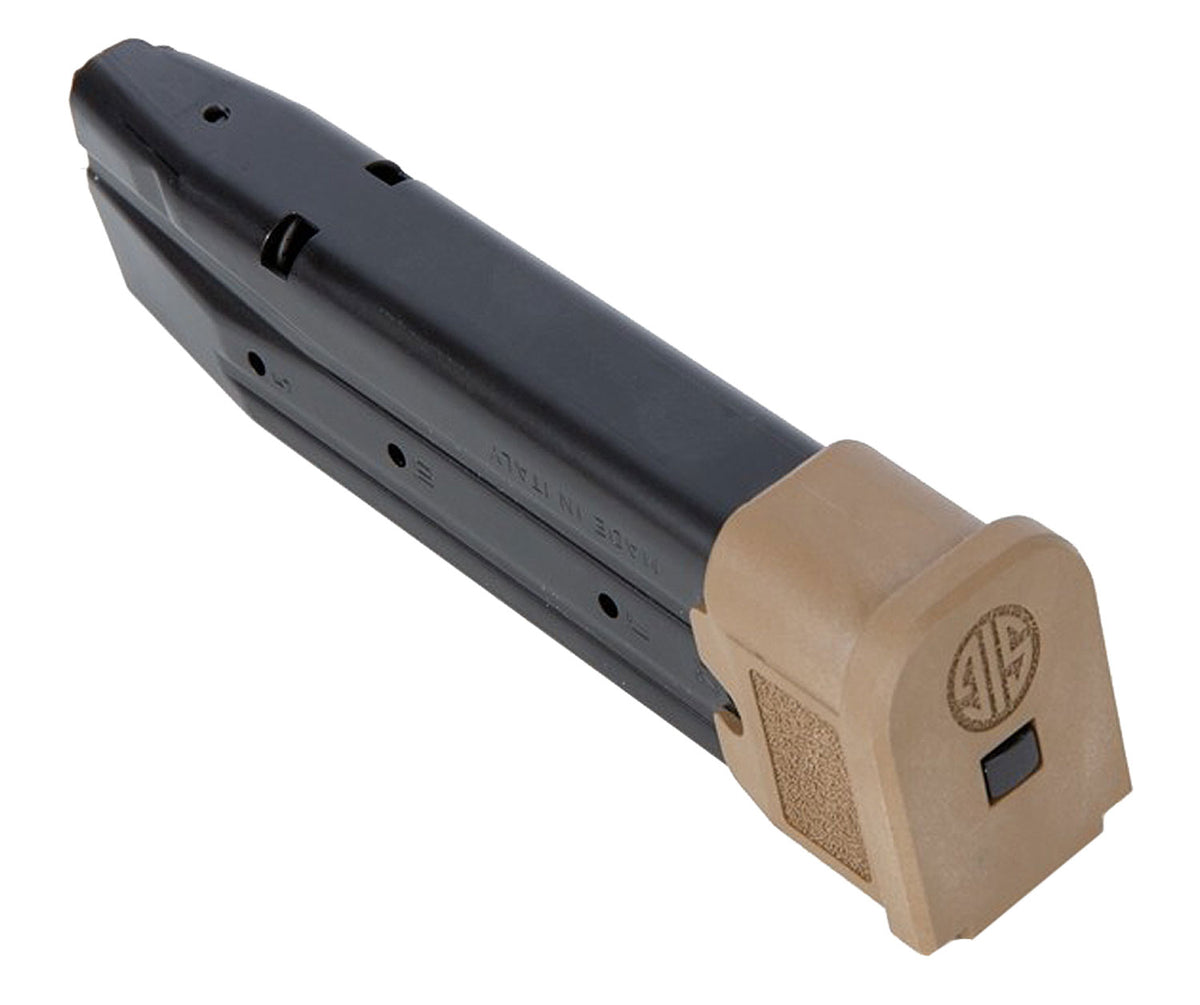 Sig Sauer P320 Extended 9mm Luger 21-Round Magazine for M17/M18 Coyote Steel