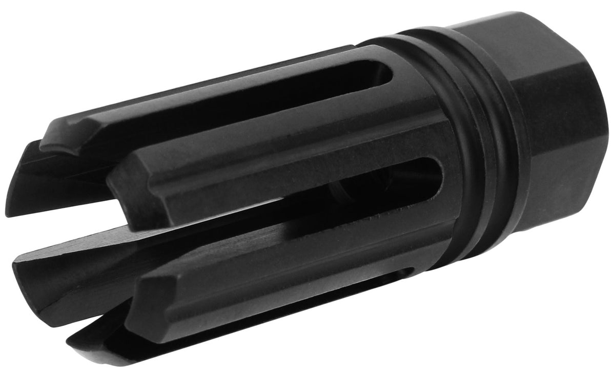 TacFire MZ1005N 5.56 NATO AR-Platform 6 Prong Flash Hider Steel Black Nitride 1/2-28 tpi