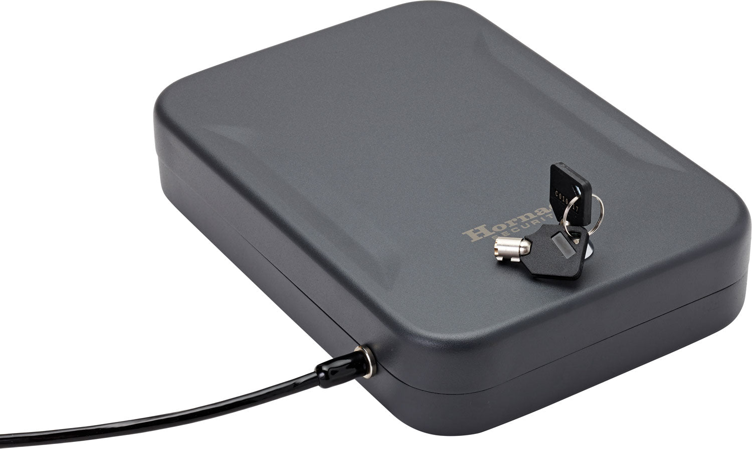 Hornady 95210 Key Entry XL Lock Box Black Steel 10" x 7" Holds 1 Handgun
