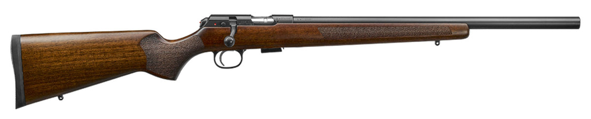 CZ-USA 02342 CZ 457 Varmint Full Size 17 HMR 5+1 20.50" Black Nitride Heavy Barrel Black Nitride Steel Receiver Turkish Walnut Fixed Varmint-Style Stock Right Hand