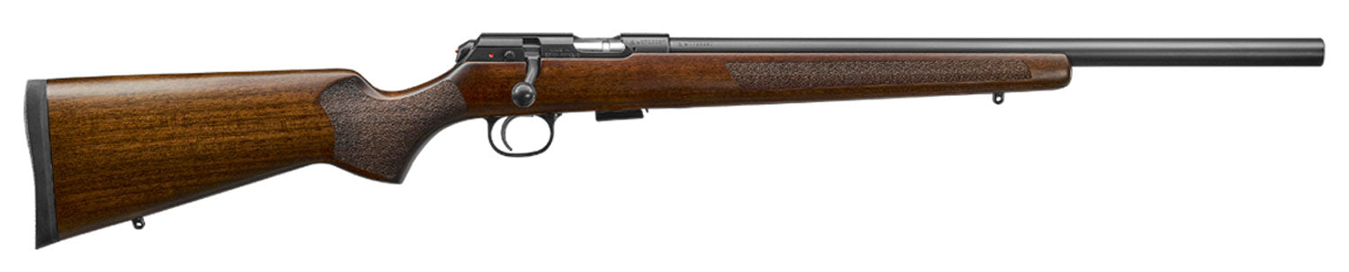 CZ-USA 02342 CZ 457 Varmint Full Size 17 HMR 5+1 20.50" Black Nitride Heavy Barrel Black Nitride Steel Receiver Turkish Walnut Fixed Varmint-Style Stock Right Hand