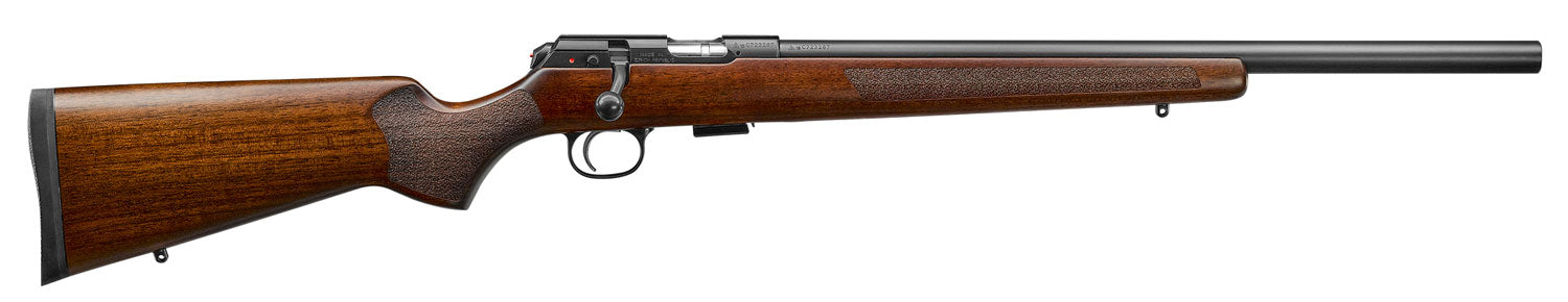 CZ-USA 02341 CZ 457 Varmint Full Size 22 WMR 5+1 20.50" Black Nitride Heavy Barrel Black Nitride Steel Receiver Turkish Walnut Fixed Varmint-Style Stock Right Hand