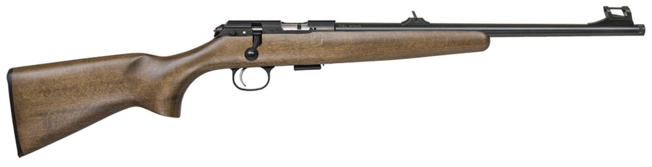 CZ-USA 02335 CZ 457 Scout Youth 22 LR 1rd 16" Black Nitride Steel Threaded Barrel Black Nitride Steel Receiver Beechwood Fixed American Style Stock Right Hand
