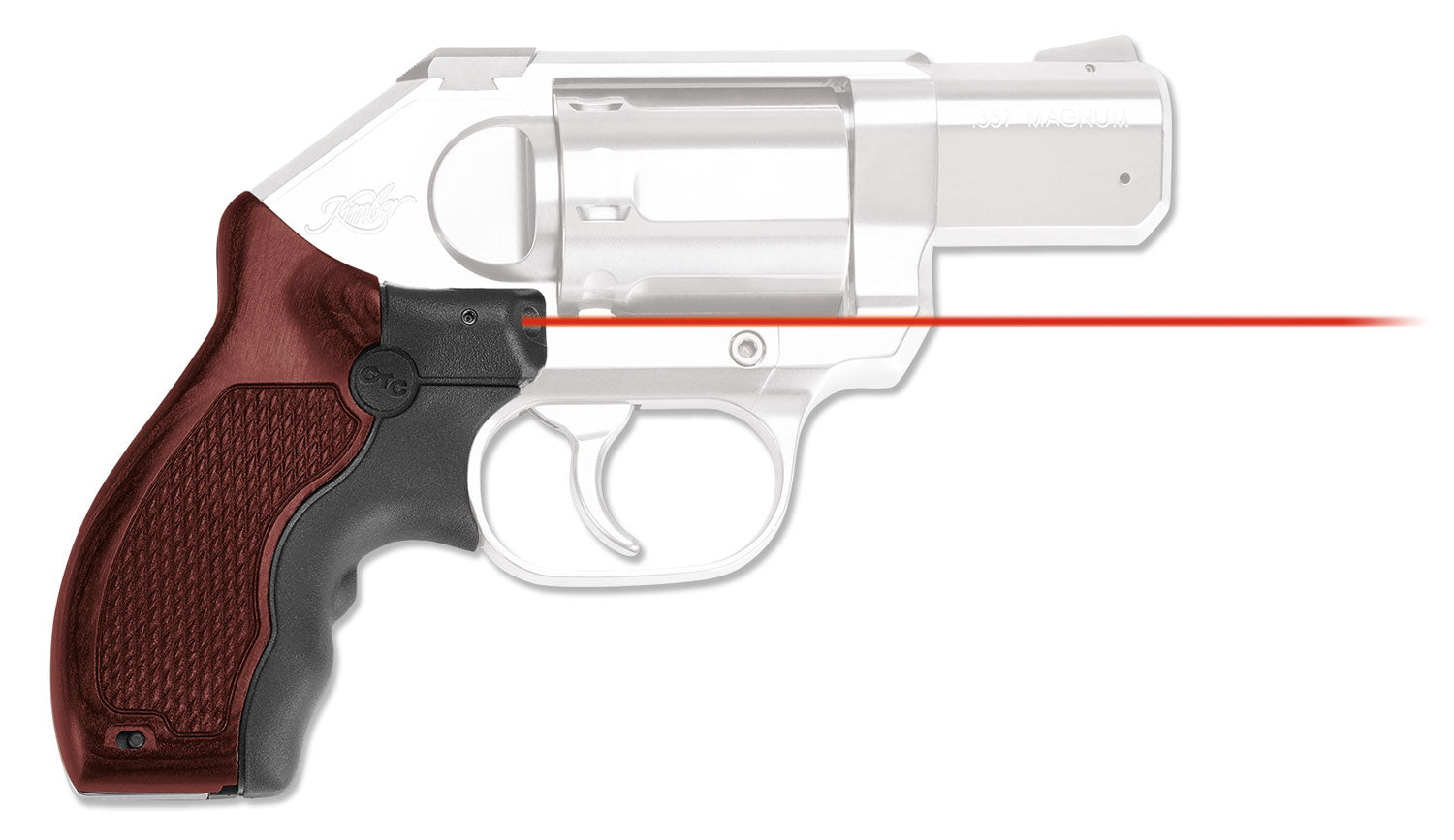 Crimson Trace 0196501 Kimber K6S Master Series Lasergrips - Red Laser Rosewood