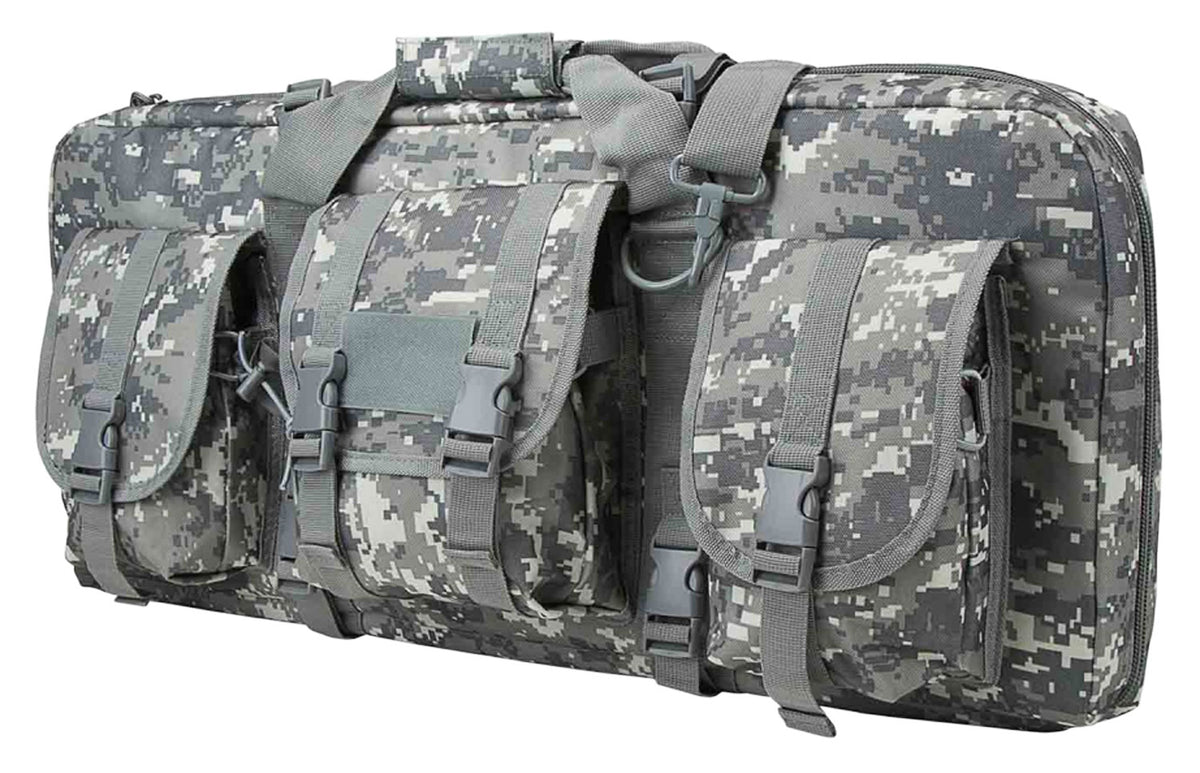 NcStar VISM Deluxe SubGun Case CVCPD2962D28 28" Digital Camouflage PVC with Exterior Pockets & Padding