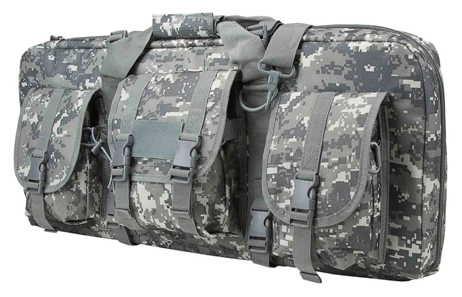 NcStar VISM Deluxe SubGun Case CVCPD2962D28 28" Digital Camouflage PVC with Exterior Pockets & Padding