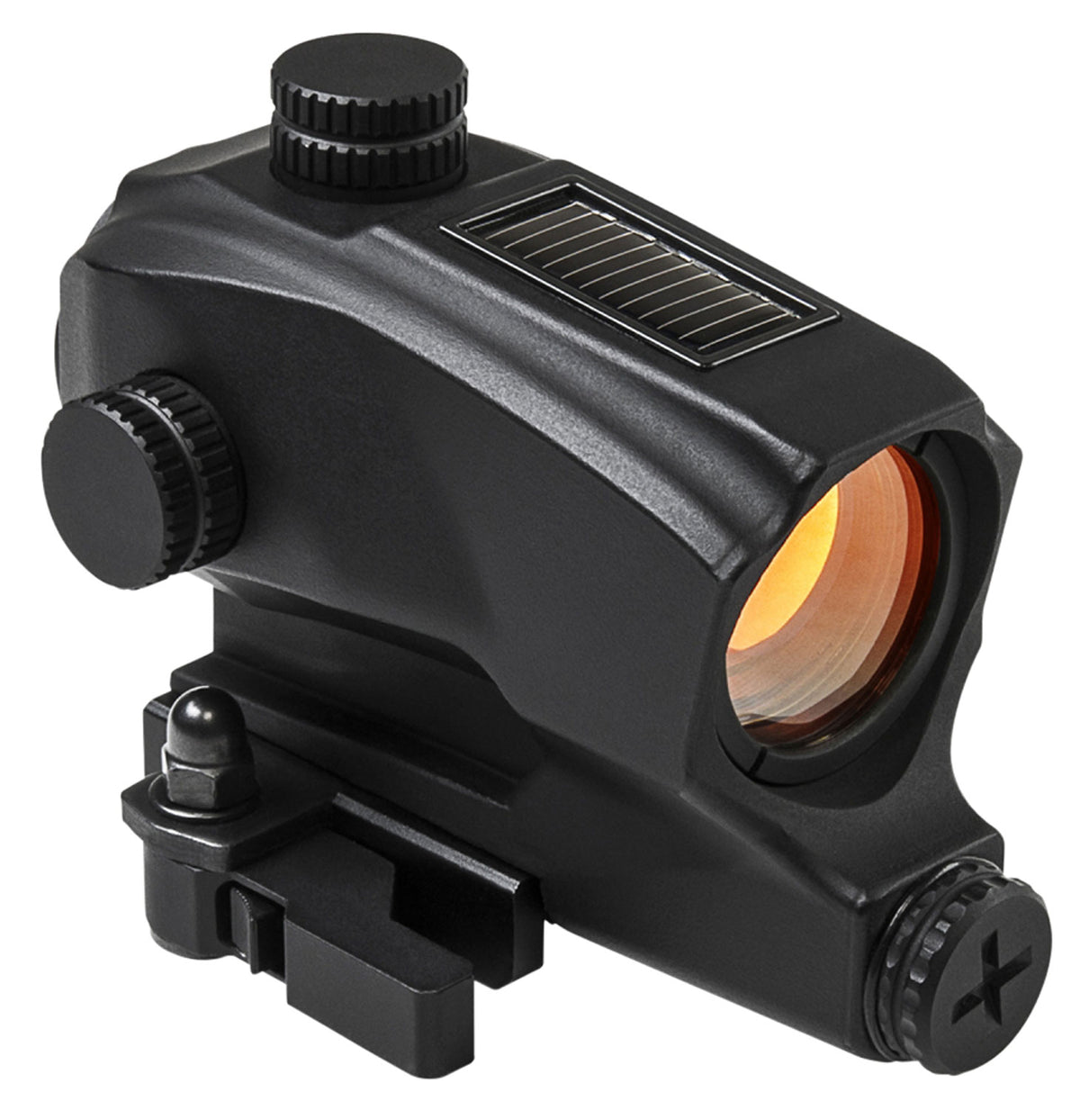 NcStar VDBSOL130 Black Anodized 1x 2 MOA Solar Red Dot Reflex Optic Quick Release