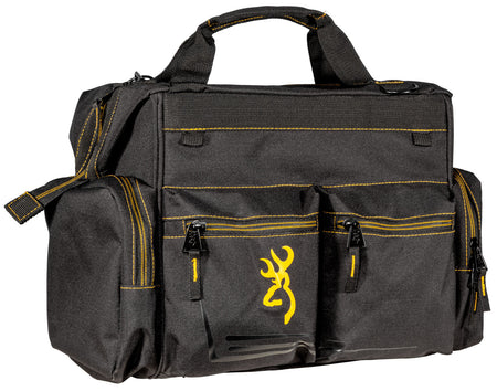Browning Black & Gold Shooter's Range Bag Ripstop Polyester Padded Shoulder Strap 121095899