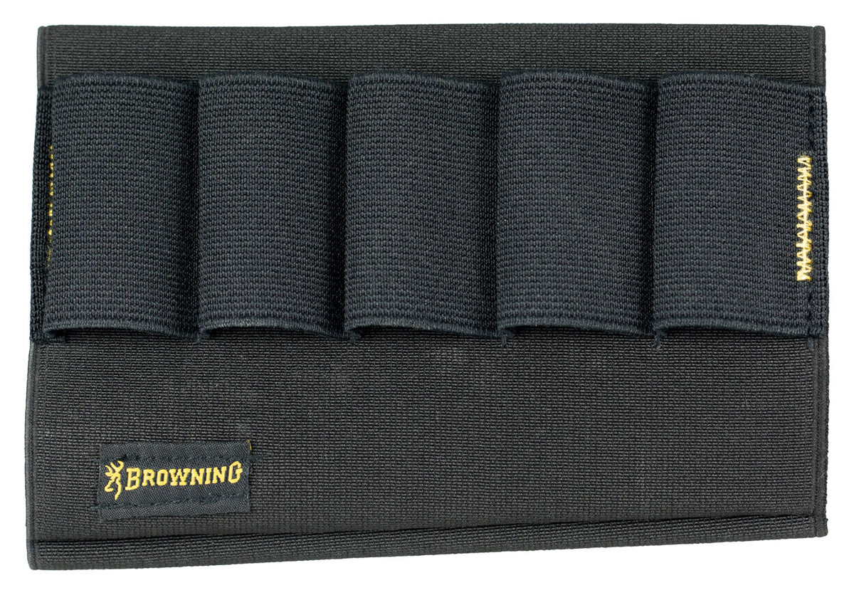 Browning Stock Option Elastic Nylon 5-Round Buttstock Mounted Shotgun Shell Holder