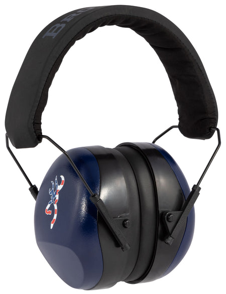 Browning Buck Mark II Range Earmuff 27dB Noise Reduction Over-Head Blue/Black Adult