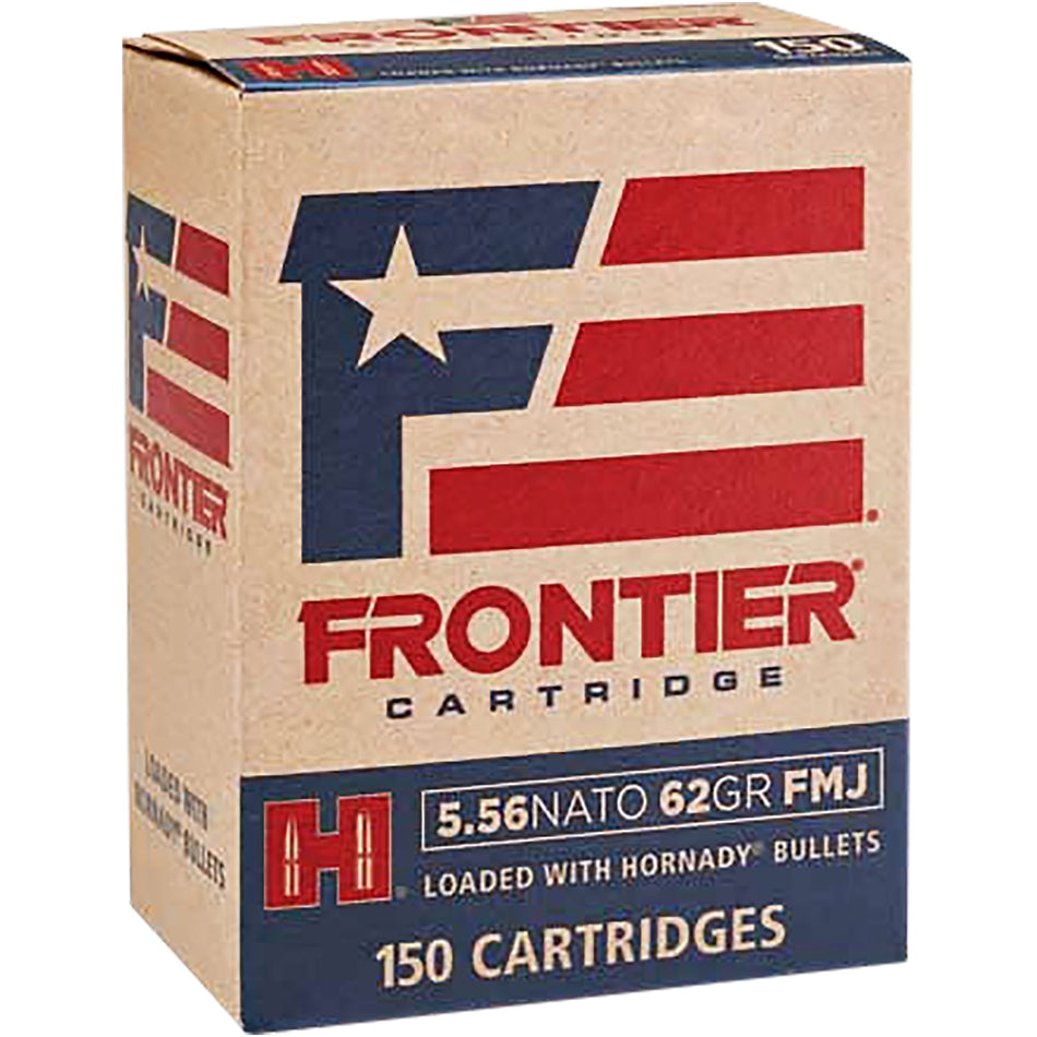 Frontier Cartridge Lake City Military Grade 5.56x45mm NATO 62 grain Full Metal Jacket ammunition