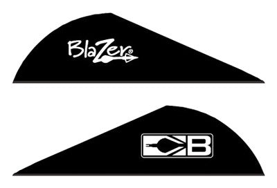 Bohning Blazer Arrow Vanes 2in Black Solid 36 Count
