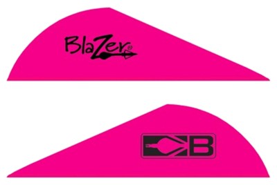 Bohning Blazer Arrow Vanes 2in Hot Pink Solid 36 Count