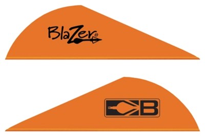 Bohning Blazer Arrow Vanes 2in Neon Orange Solid 36 Count