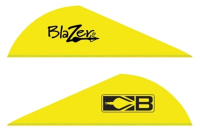Bohning Blazer Arrow Vanes 2in Neon Yellow Solid 36 Count