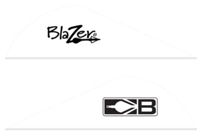 Bohning Blazer Arrow Vanes 2in White Solid 36 Count