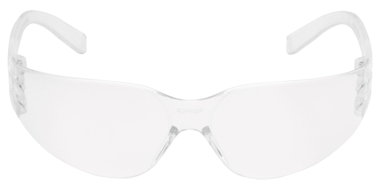 Pyramex Intruder Adult Safety Eyewear S4110S Clear Polycarbonate Lens Clear Frame 12 Pair