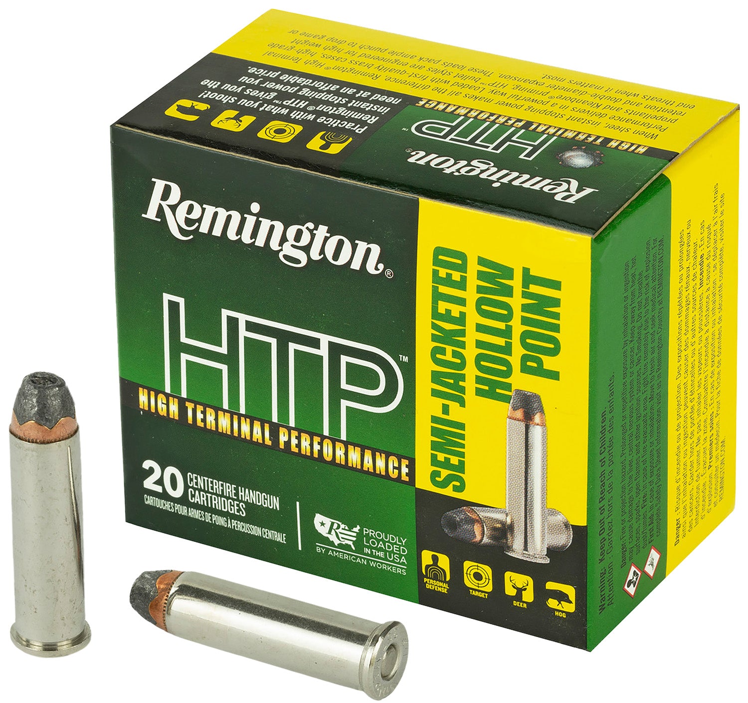 Remington HTP Semi Jacketed Hollow Point 158 Grain .357 Magnum 1235 fps