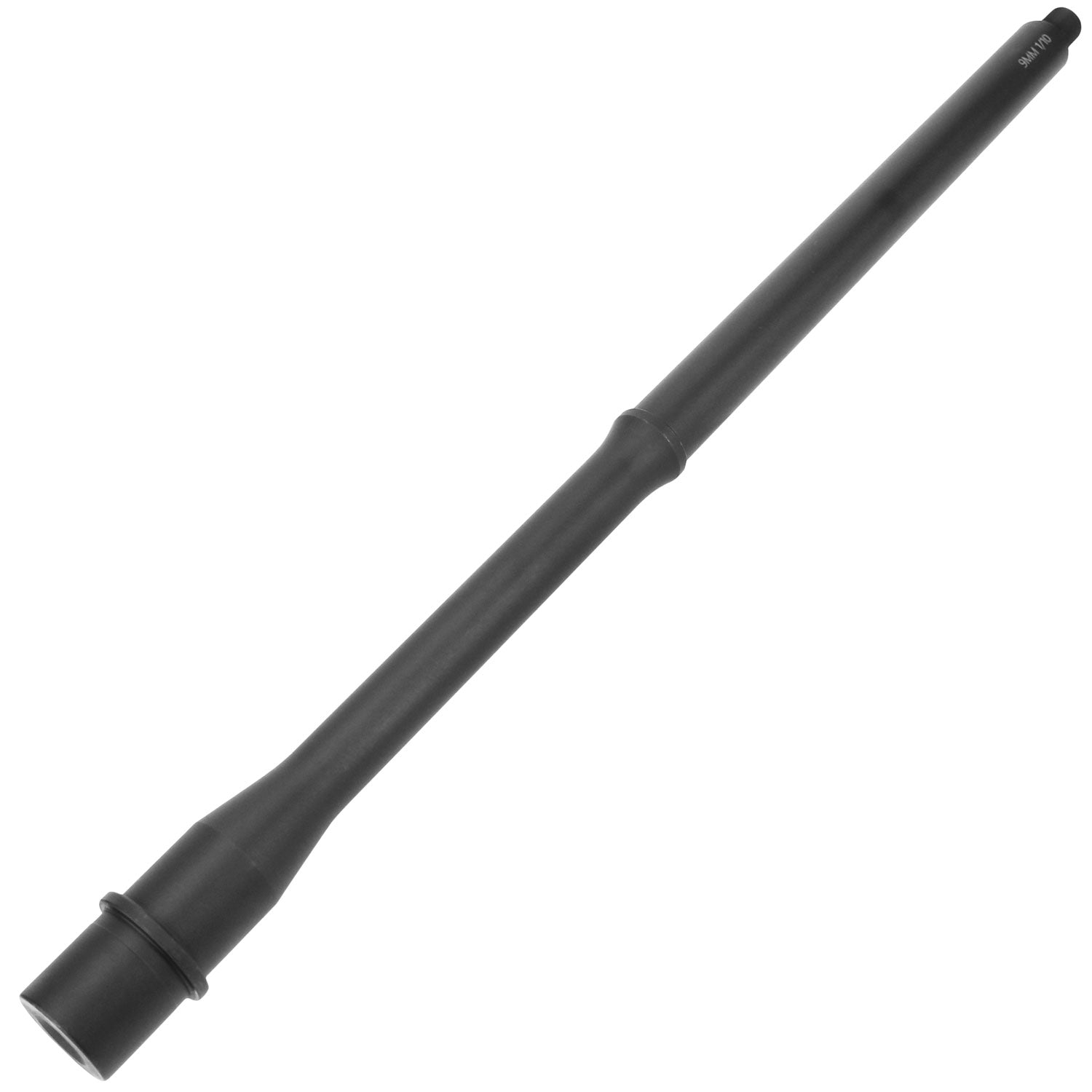 TacFire 9mm NATO 16" 4150 Chrome Moly Vanadium AR-15 Barrel, Black Nitride Finish, 1:10 Twist