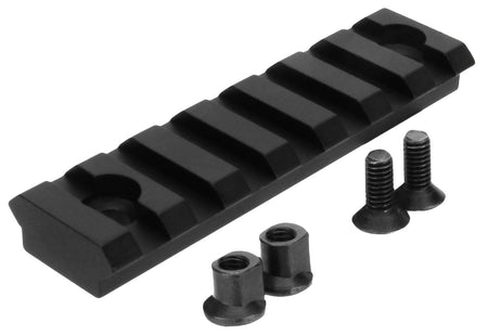 TacFire MAR102 KeyMod Picatinny Accessory Rail 7 Slots 3 Inch Black