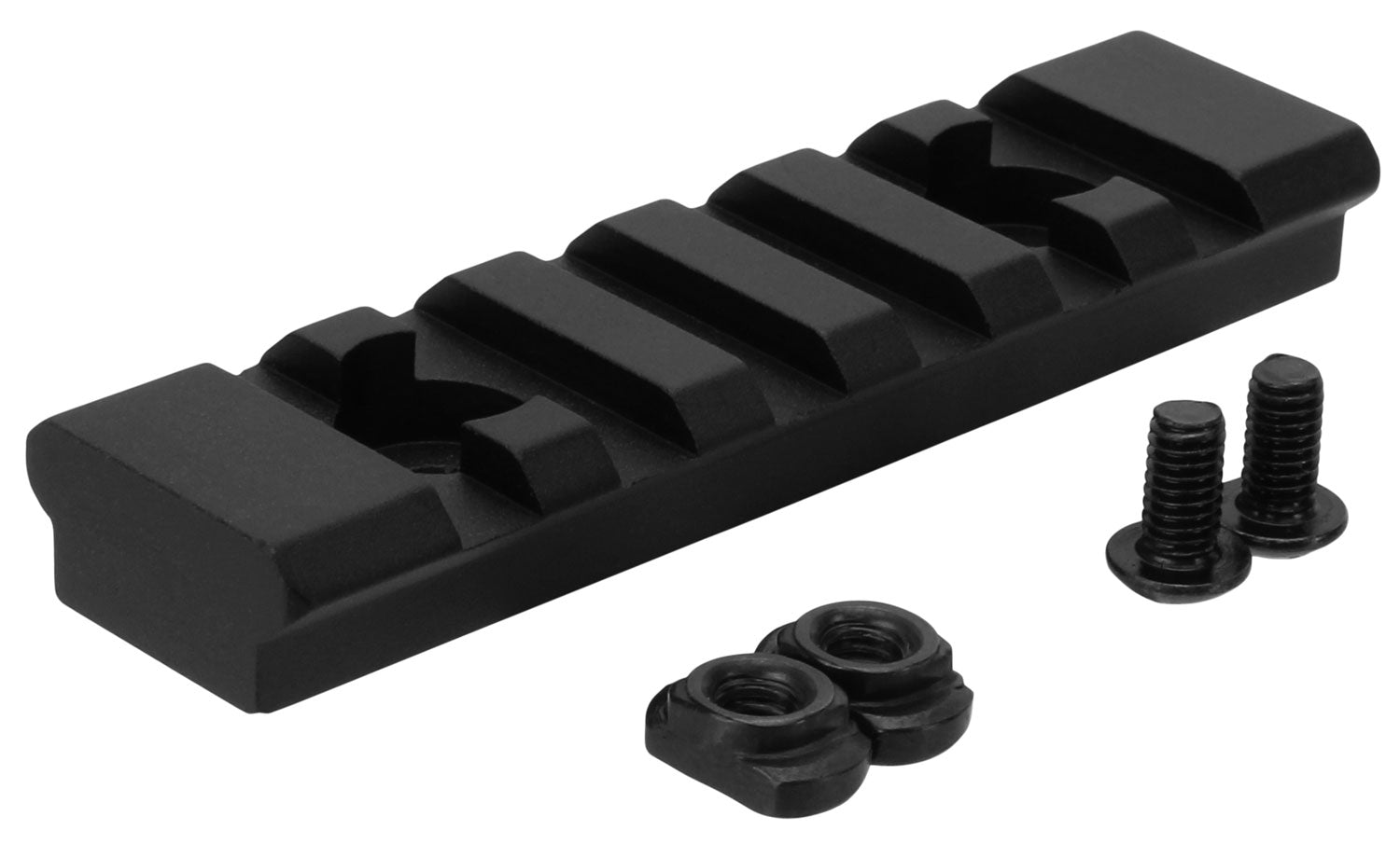 TacFire MAR105M M-LOK Picatinny Accessory Rail 7 Slots 3 Inch Black Anodized